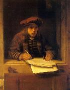 Samuel van hoogstraten Self portrait oil